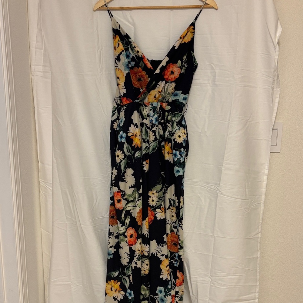 Yumi Kim Black Floral Jumpsuit